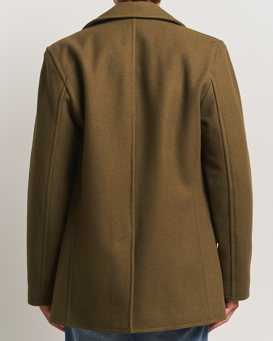 Hombres | Abrigos y chaquetas | Gloverall | Churchill Reefer Peacoat Loden Green