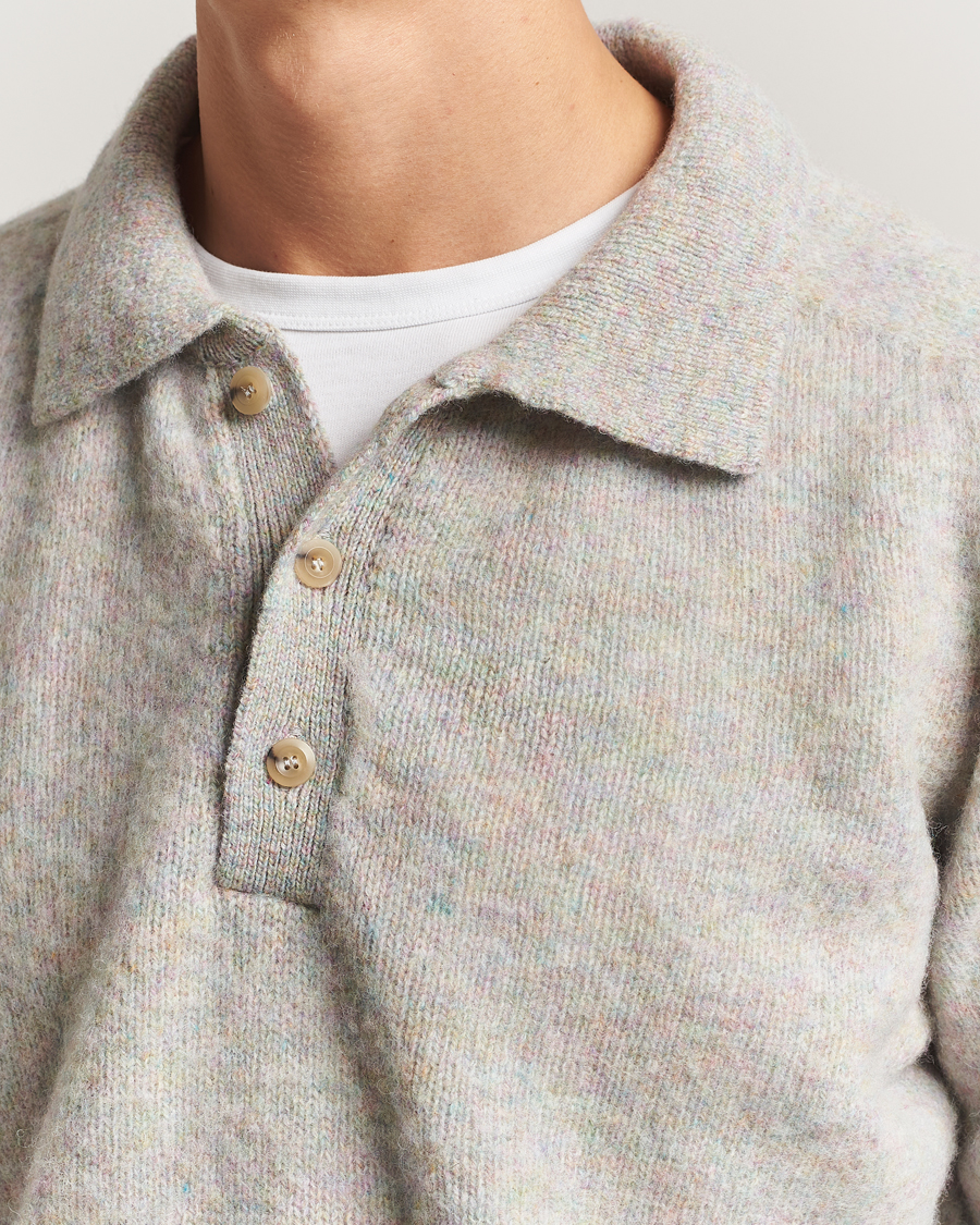 Hombres | Jerséis y prendas de punto | Howlin' | Brushed Wool Polo Galaxy