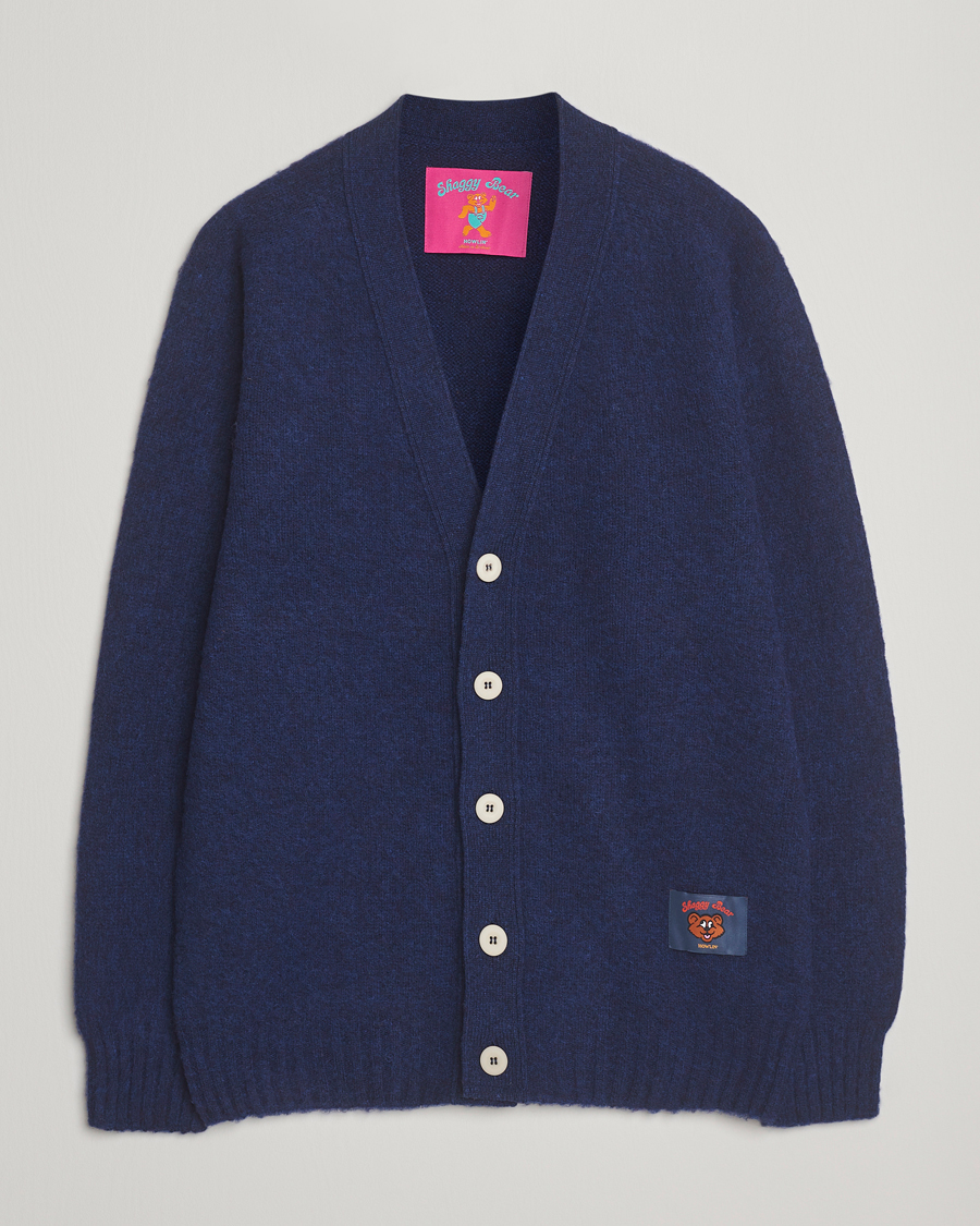 Hombres | Jerséis y prendas de punto | Howlin' | Shaggy Bear Cardigan Magic Blue
