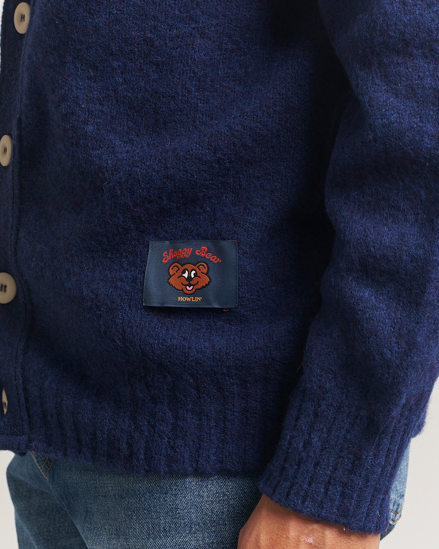 Hombres | Jerséis y prendas de punto | Howlin' | Shaggy Bear Cardigan Magic Blue