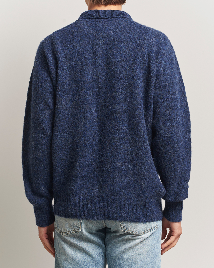 Hombres | Jerséis y prendas de punto | Howlin' | Brushed Wool Cardigan Denim