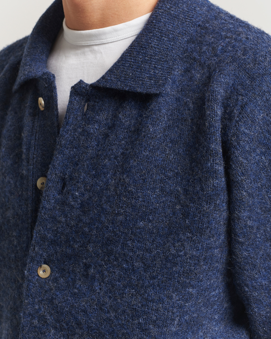 Hombres | Jerséis y prendas de punto | Howlin' | Brushed Wool Cardigan Denim