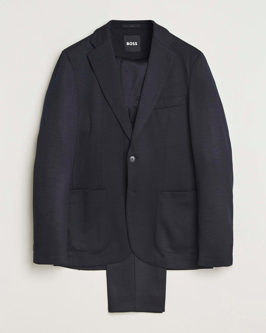 Hombres | Trajes | BOSS BLACK | Hanry Wool Suit Dark Blue