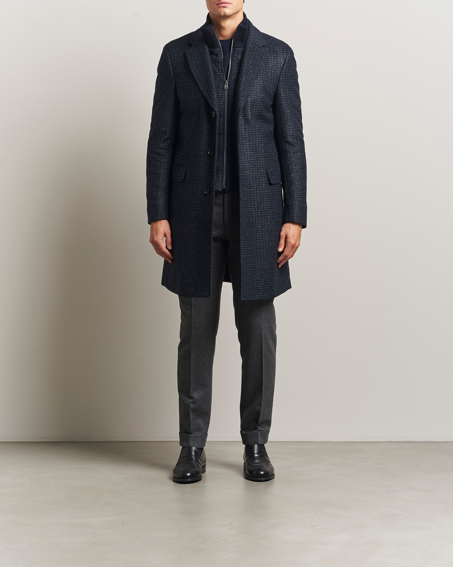 Hombres | Abrigos y chaquetas | BOSS BLACK | Hyde Wool Bib Coat Dark Blue