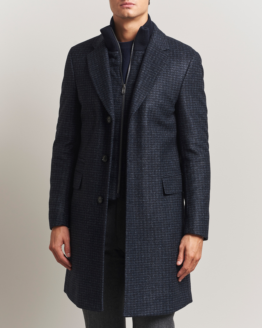 Hombres | Abrigos y chaquetas | BOSS BLACK | Hyde Wool Bib Coat Dark Blue