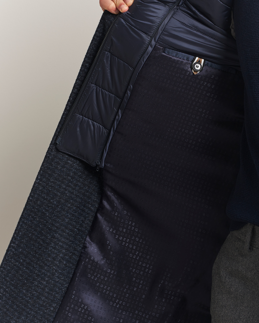 Hombres | Abrigos y chaquetas | BOSS BLACK | Hyde Wool Bib Coat Dark Blue