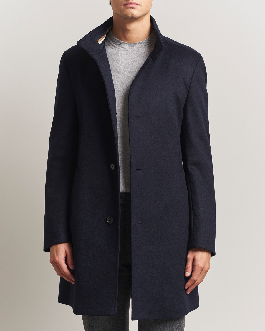 Hombres | Abrigos y chaquetas | BOSS BLACK | Hyde Stand Up Collar Coat Dark Blue
