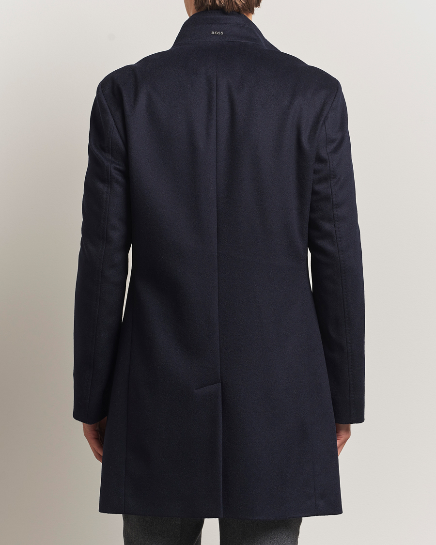 Hombres | Abrigos y chaquetas | BOSS BLACK | Hyde Stand Up Collar Coat Dark Blue