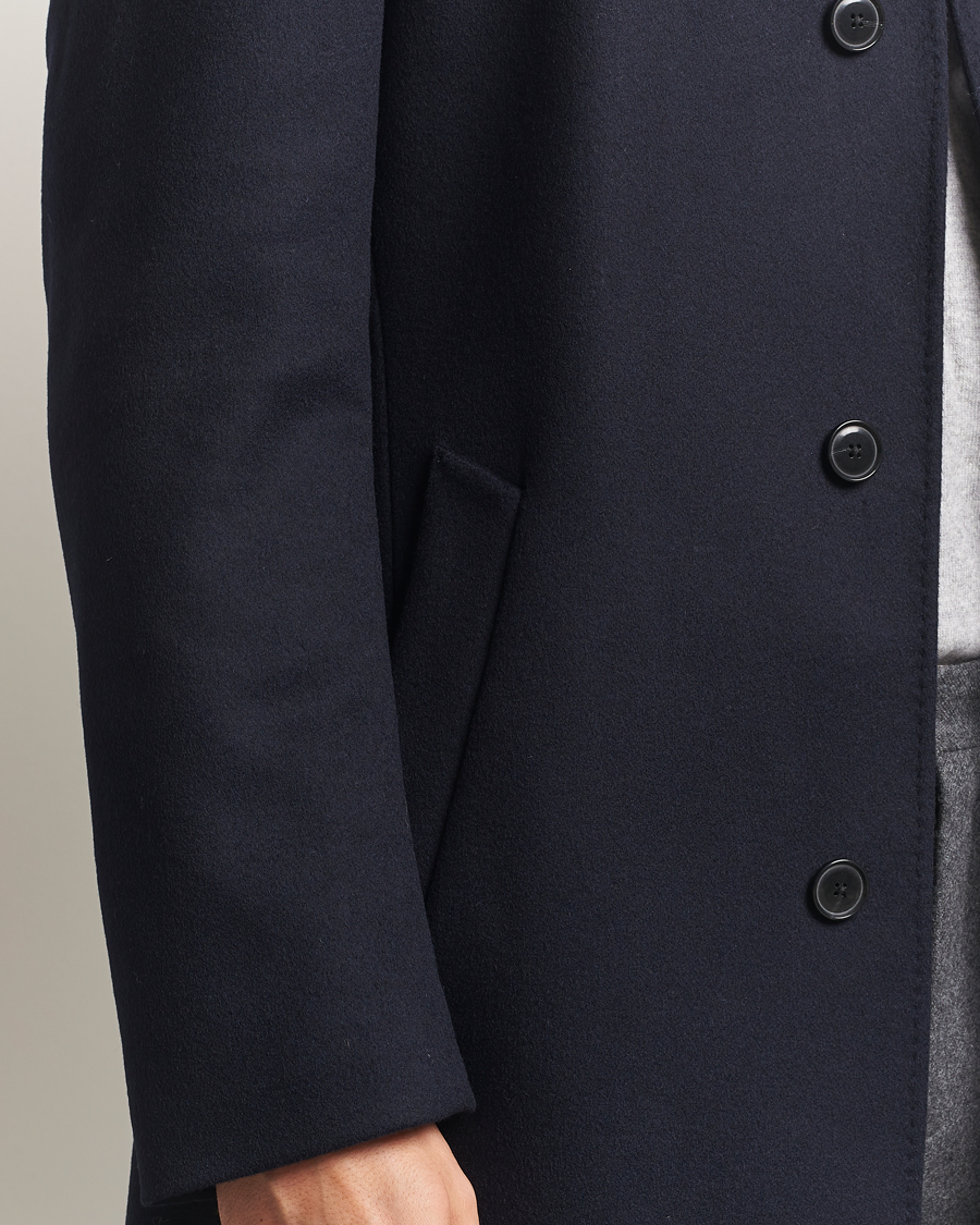 Hombres | Abrigos y chaquetas | BOSS BLACK | Hyde Stand Up Collar Coat Dark Blue