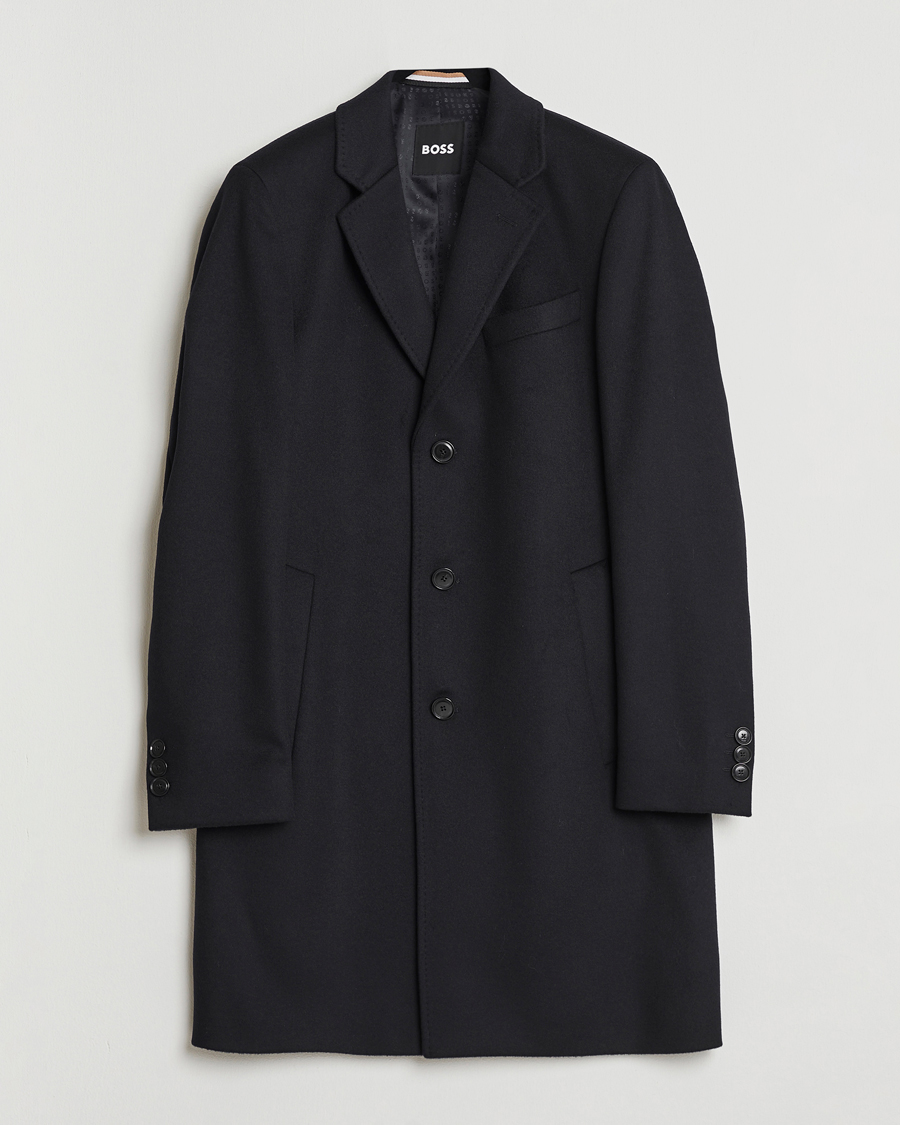 Hombres | Abrigos y chaquetas | BOSS BLACK | Hyde Wool Coat Black