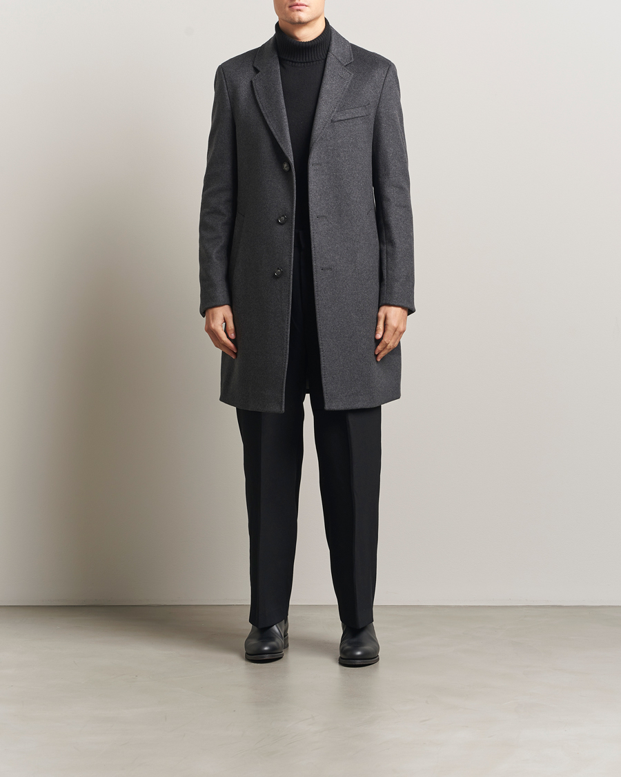 Hombres | Abrigos y chaquetas | BOSS BLACK | Hyde Wool Coat Medium Grey
