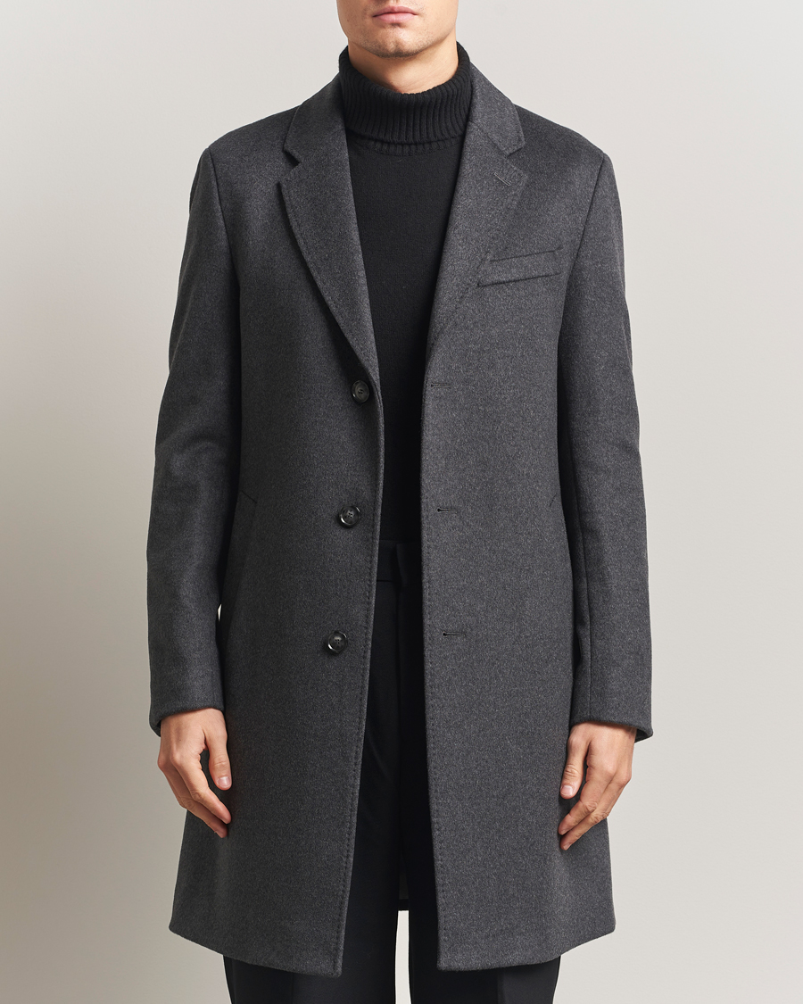 Hombres | Abrigos y chaquetas | BOSS BLACK | Hyde Wool Coat Medium Grey