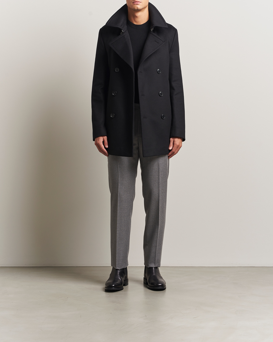 Hombres | Abrigos y chaquetas | BOSS BLACK | Hyde Wool Peacoat Black