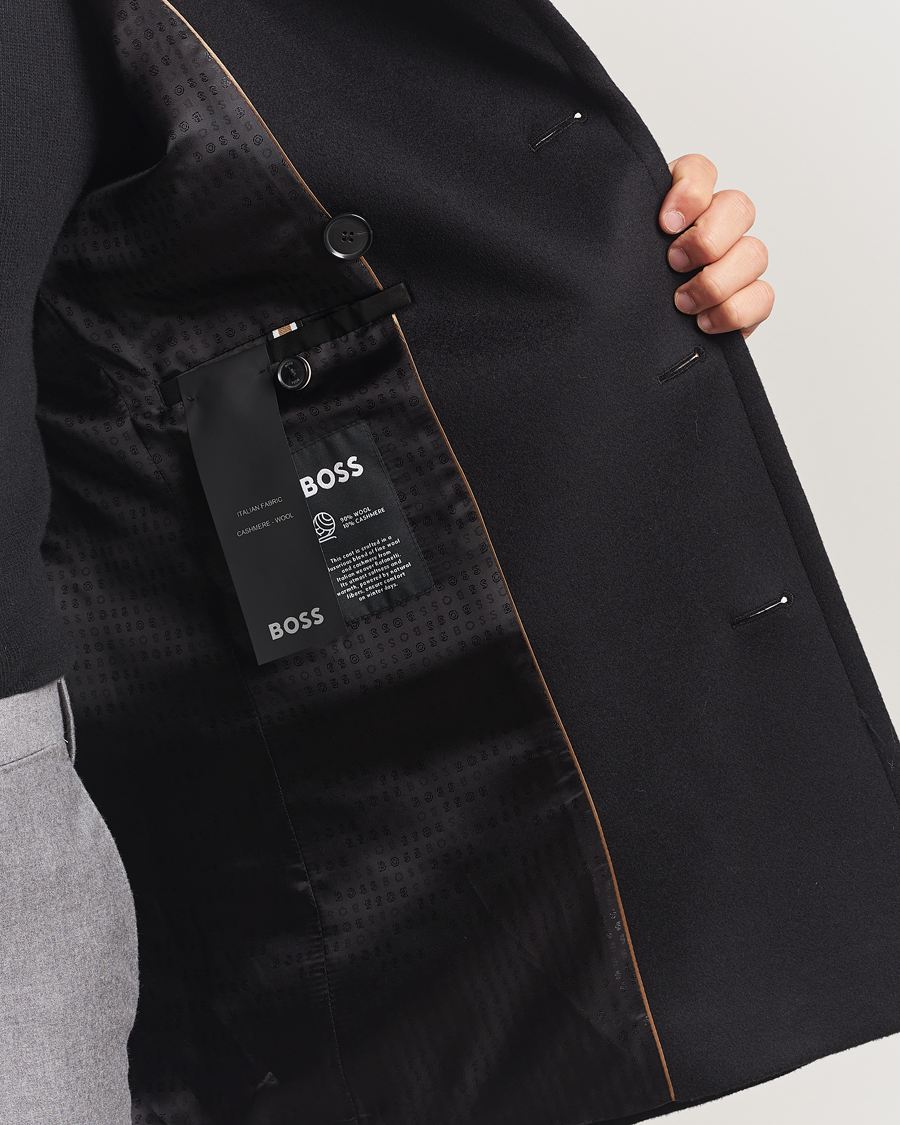 Hombres | Abrigos y chaquetas | BOSS BLACK | Hyde Wool Peacoat Black