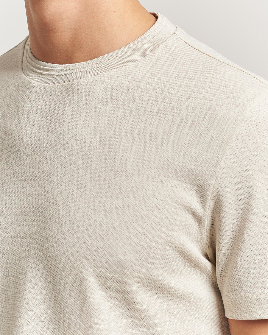 Hombres | Camisetas | BOSS BLACK | Thompson Structured Crew Neck T-Shirt Open White