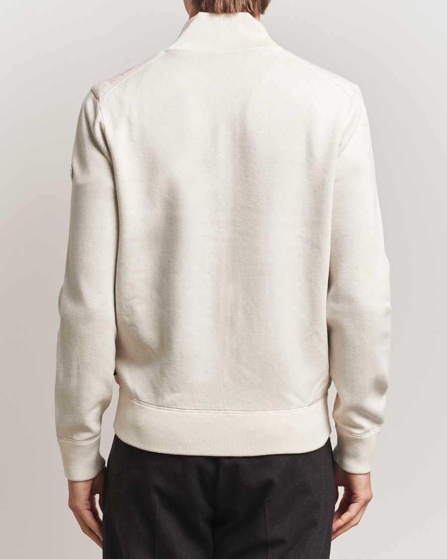 Hombres | Jerséis y prendas de punto | BOSS BLACK | Hernest Hybrid Full Zip Open White