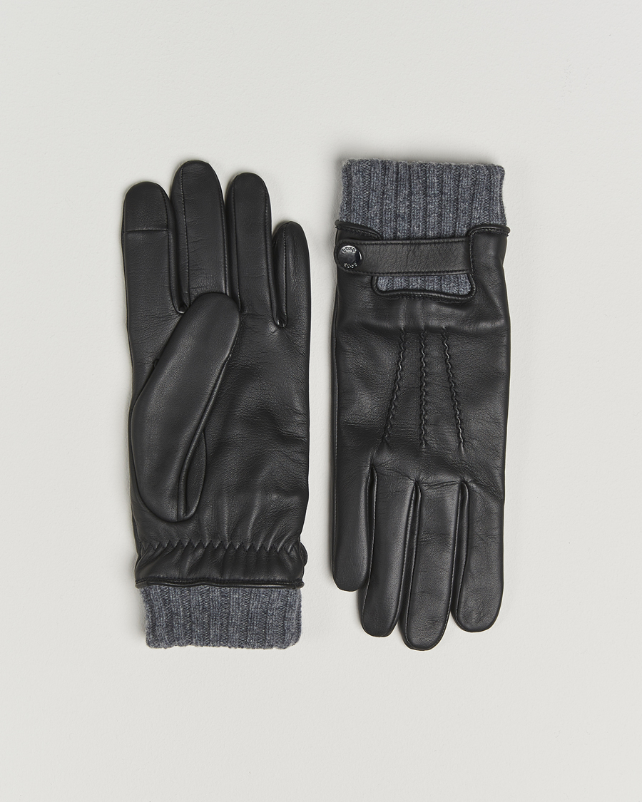 Hombres | Guantes | BOSS BLACK | Hyden Leather Glove Black
