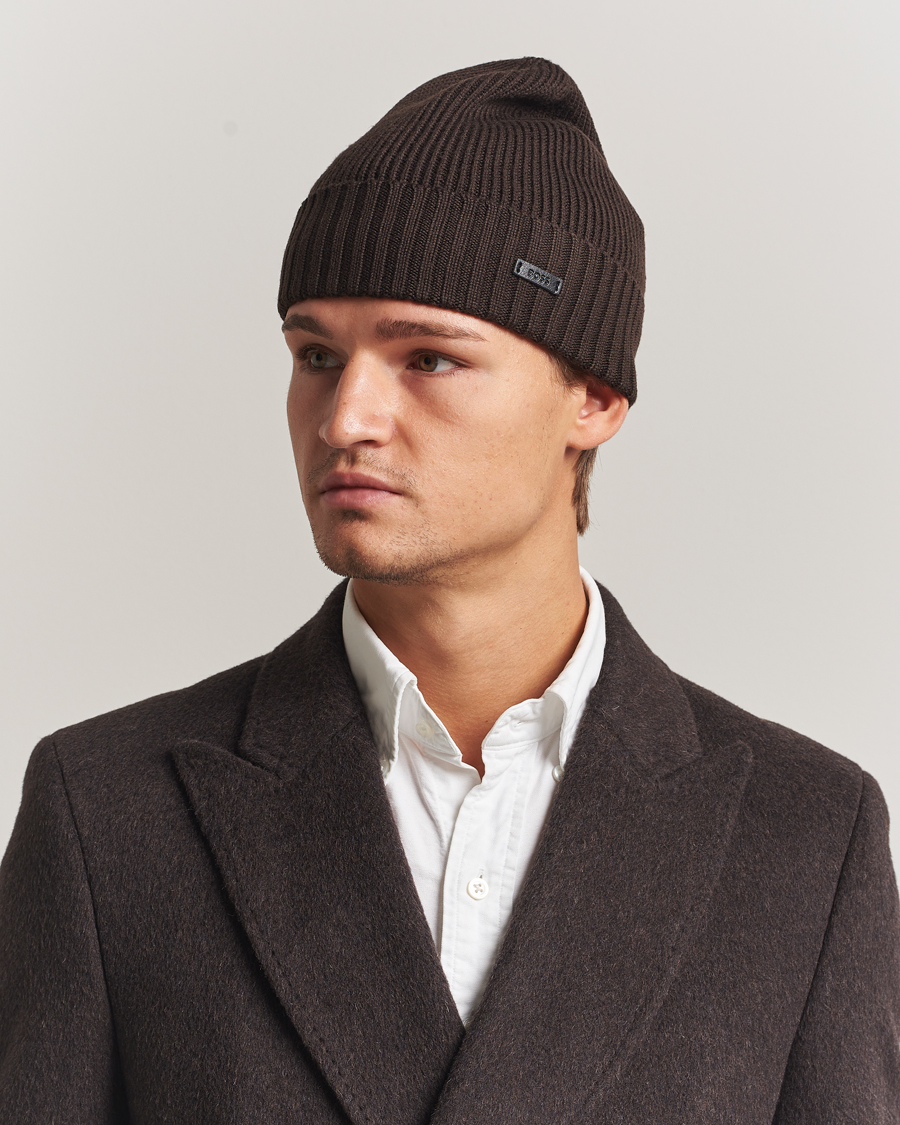 Hombres | BOSS BLACK Fati Wool Beanie Dark Brown | BOSS BLACK | Fati Wool Beanie Dark Brown