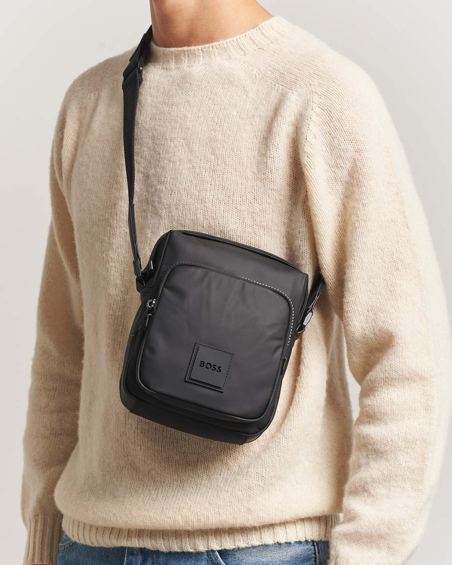 Hombres | Bolsos | BOSS BLACK | Oryo Pouch Zip Bag Black