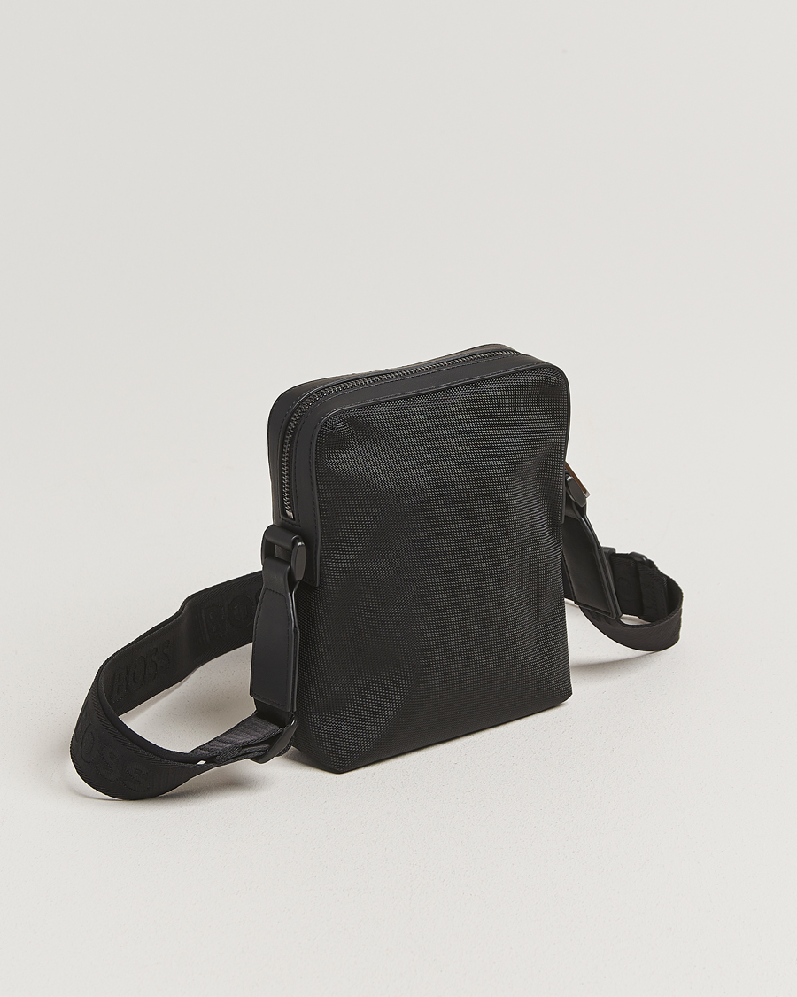 Hombres | BOSS BLACK Ray Pouch Zip Bag Black | BOSS BLACK | Ray Pouch Zip Bag Black