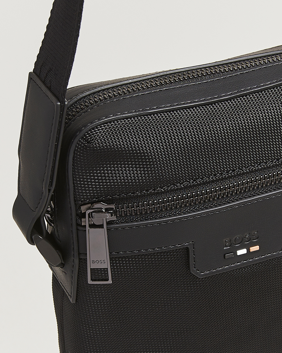 Hombres | BOSS BLACK Ray Pouch Zip Bag Black | BOSS BLACK | Ray Pouch Zip Bag Black