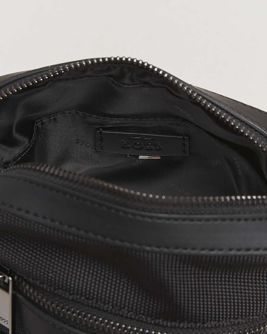 Hombres | BOSS BLACK Ray Pouch Zip Bag Black | BOSS BLACK | Ray Pouch Zip Bag Black