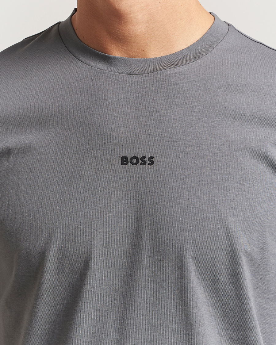 Hombres | Camisetas | BOSS ORANGE | Tchup Logo Crew Neck T-Shirt Open Grey