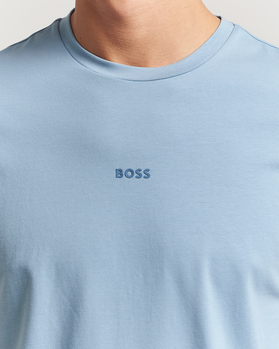 Hombres | Camisetas | BOSS ORANGE | Tchup Logo Crew Neck T-Shirt Light Blue
