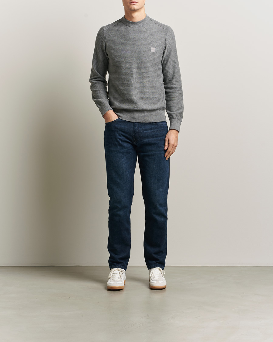 Hombres | Jerséis y prendas de punto | BOSS ORANGE | Anion Knitted Sweater Silver