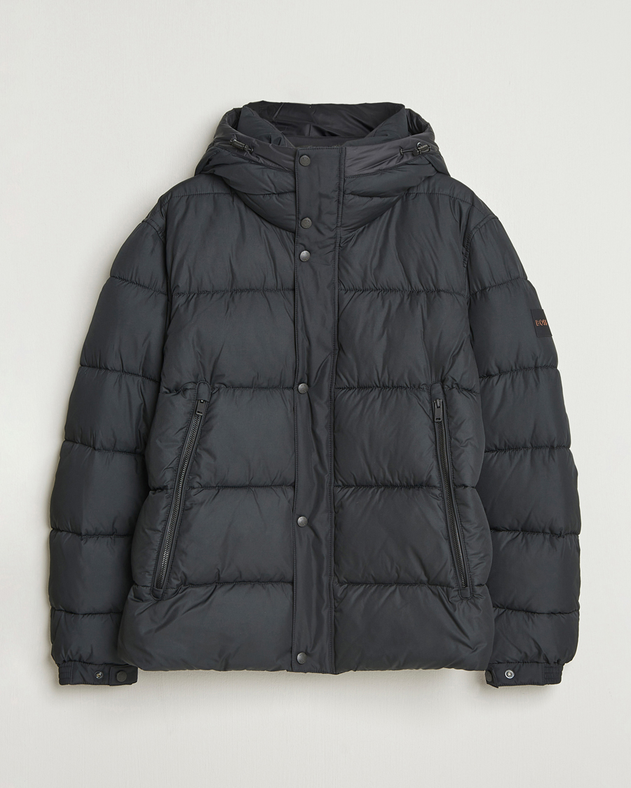 Hombres | Abrigos y chaquetas | BOSS ORANGE | Omaris Down Hooded Jacket Black