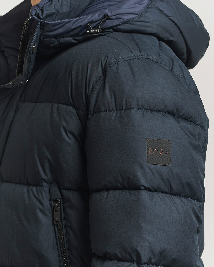 Hombres | Abrigos y chaquetas | BOSS ORANGE | Omaris Down Hooded Jacket Dark Blue