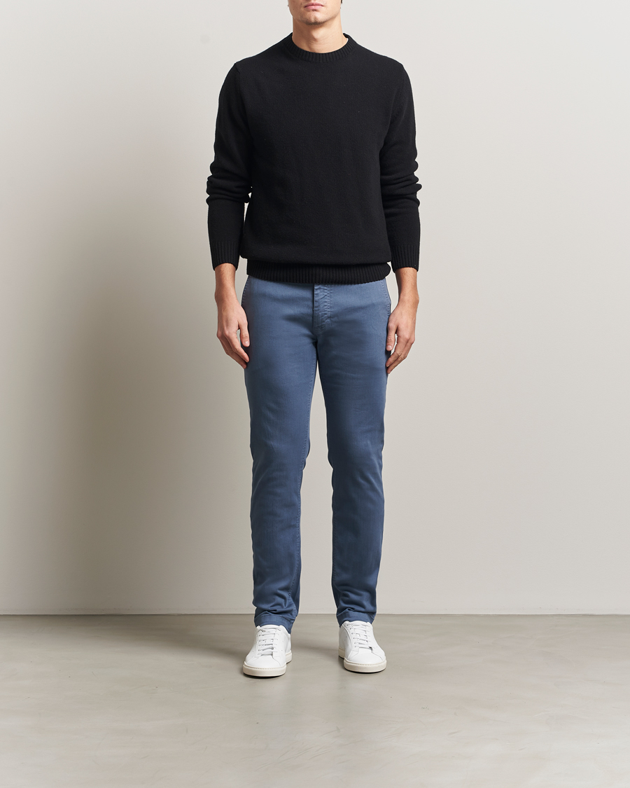 Hombres | Pantalones | BOSS ORANGE | Cotton Chino Open Blue