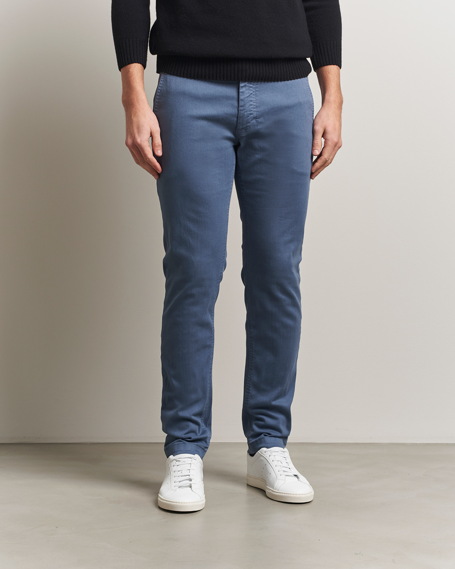 Hombres | Pantalones | BOSS ORANGE | Cotton Chino Open Blue