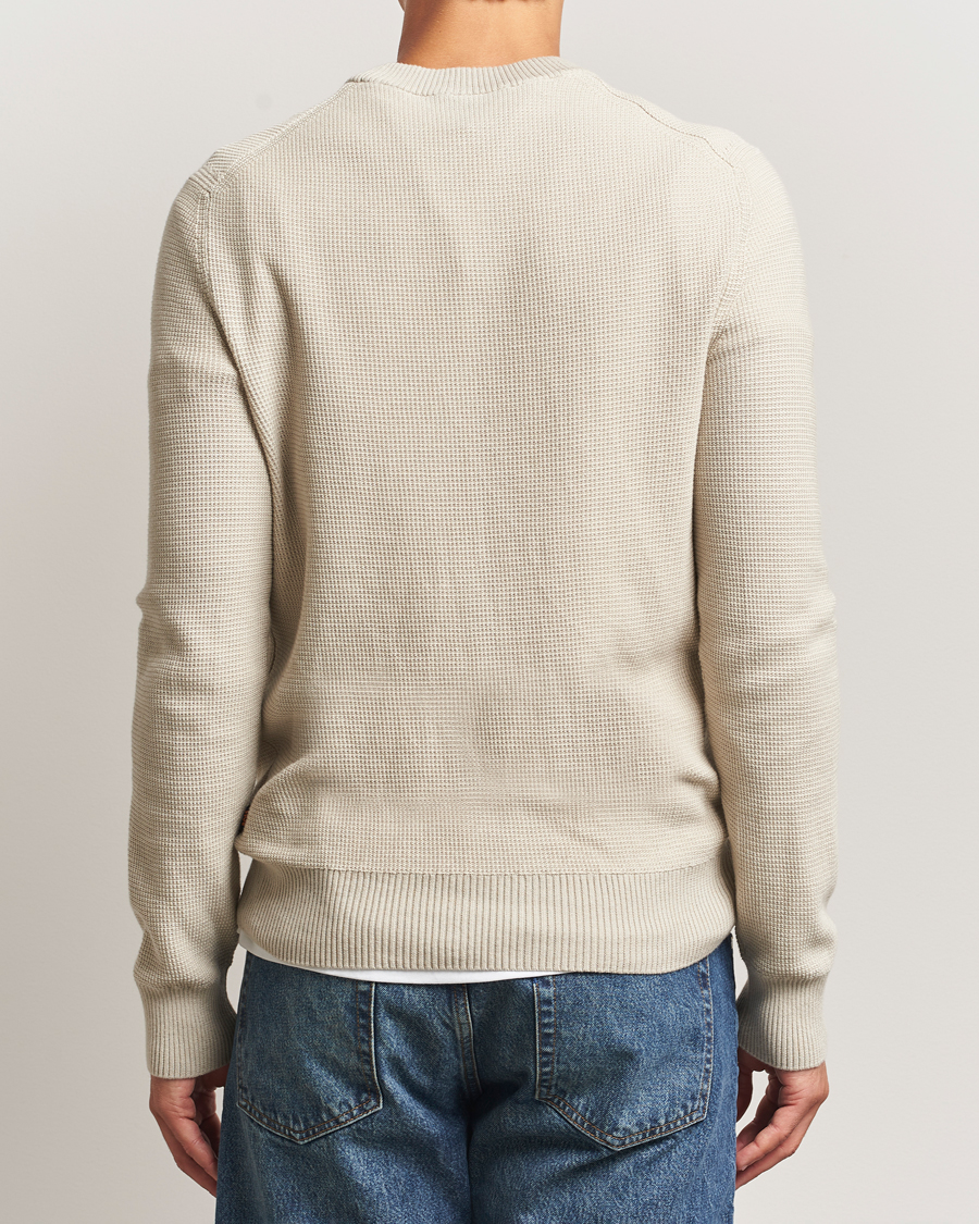Hombres | Jerséis y prendas de punto | BOSS ORANGE | Klapok Knitted Crew Neck Sweater Light Beige