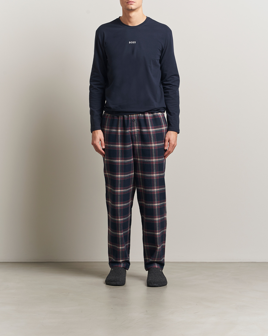 Hombres | Pijamas y batas | BOSS BLACK | Long Sleeve Pyjama Set Open Blue