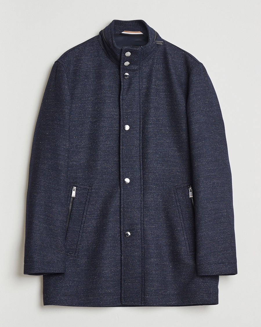 Hombres | Abrigos y chaquetas | BOSS BLACK | Camron Wool Coat Dark Blue