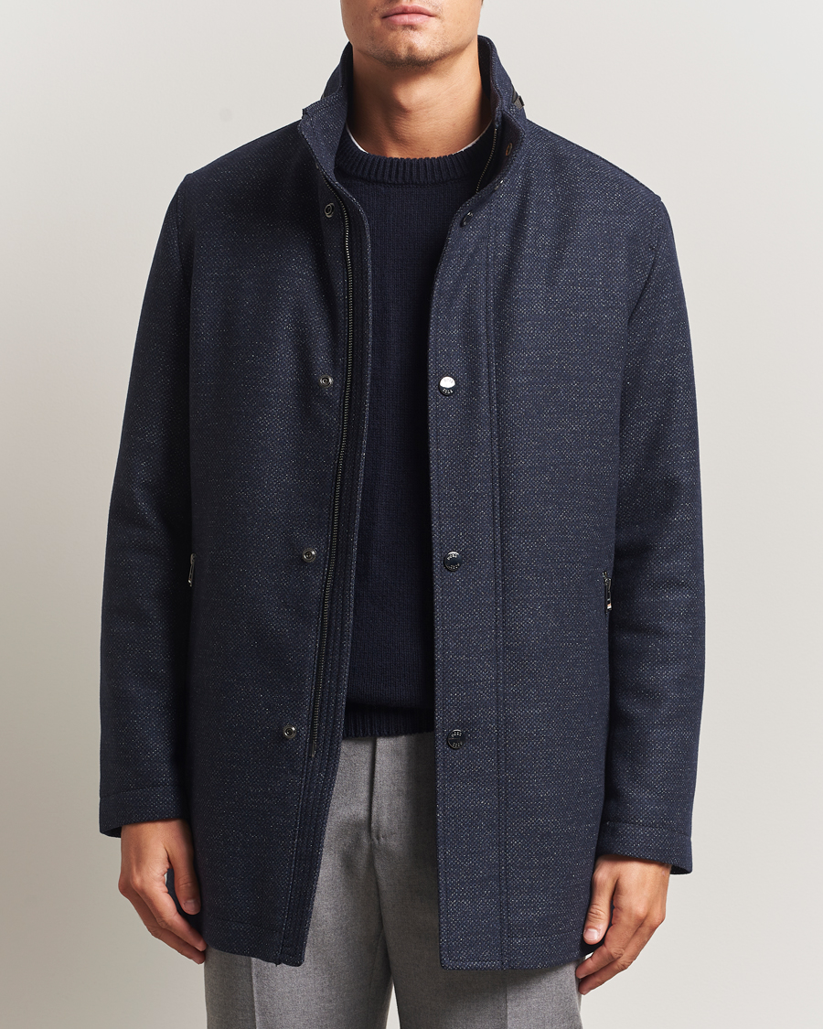 Hombres | Abrigos y chaquetas | BOSS BLACK | Camron Wool Coat Dark Blue