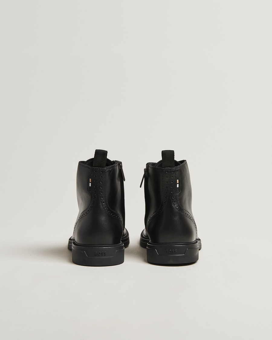 Hombres | Botas | BOSS BLACK | Calev Leather Brogue Boot Black