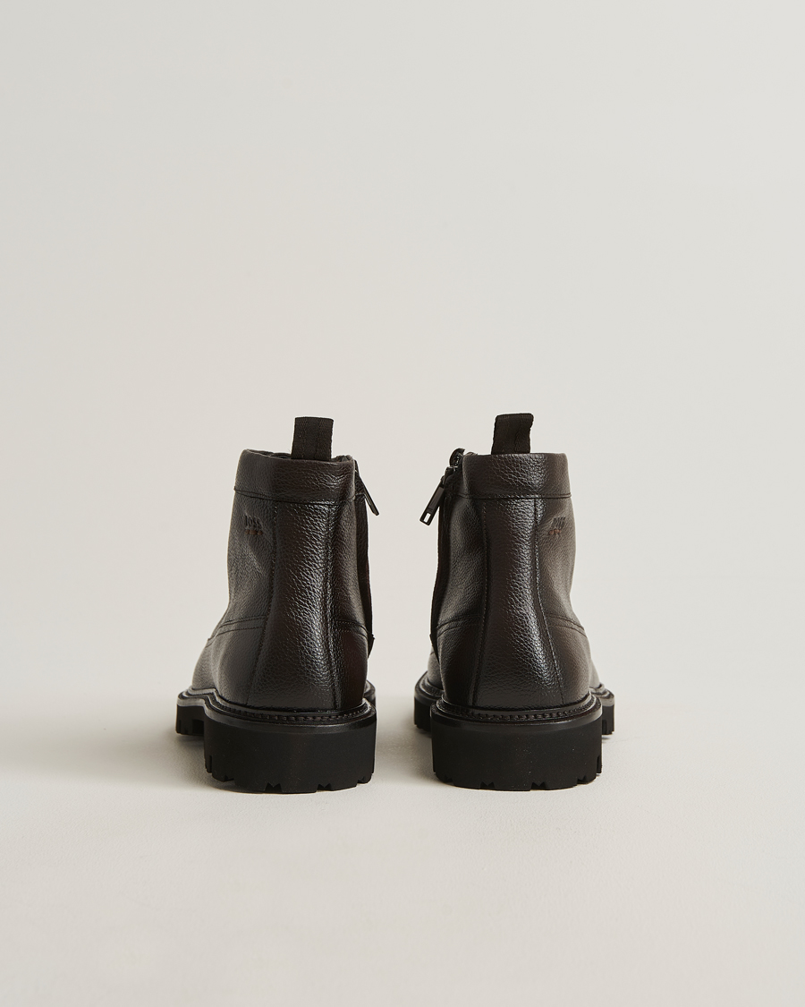 Hombres | Botas | BOSS BLACK | Julyo Leather Boot Dark Brown
