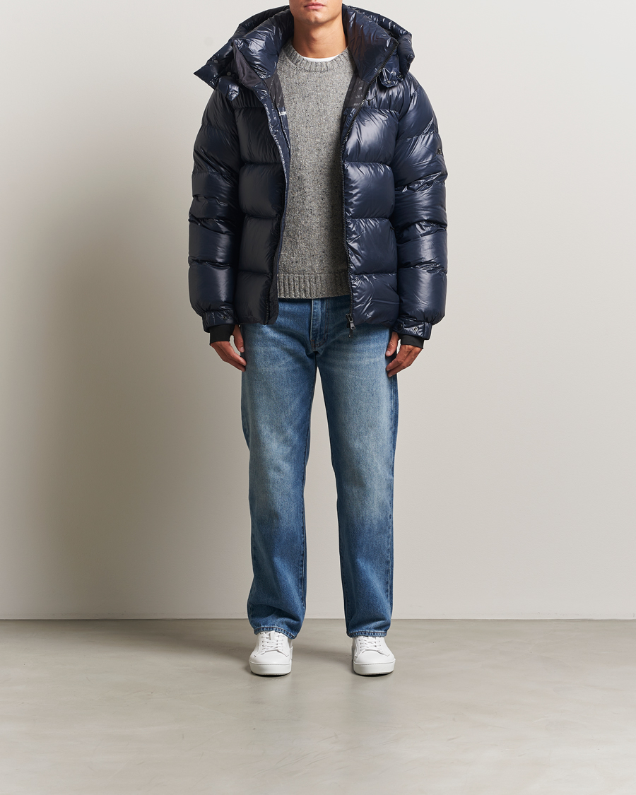 Hombres | Abrigos y chaquetas | J.Lindeberg | Creek Down Hooded Jacket Navy