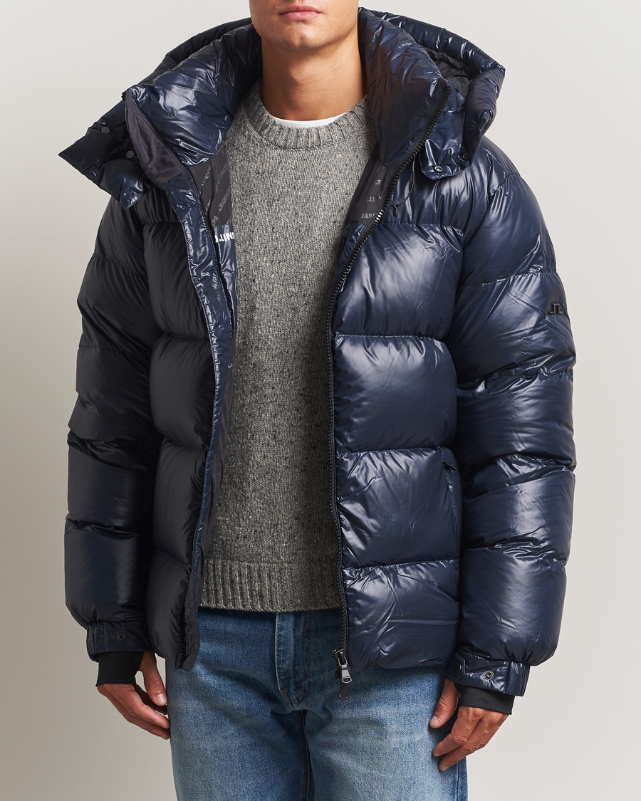 Hombres | Abrigos y chaquetas | J.Lindeberg | Creek Down Hooded Jacket Navy
