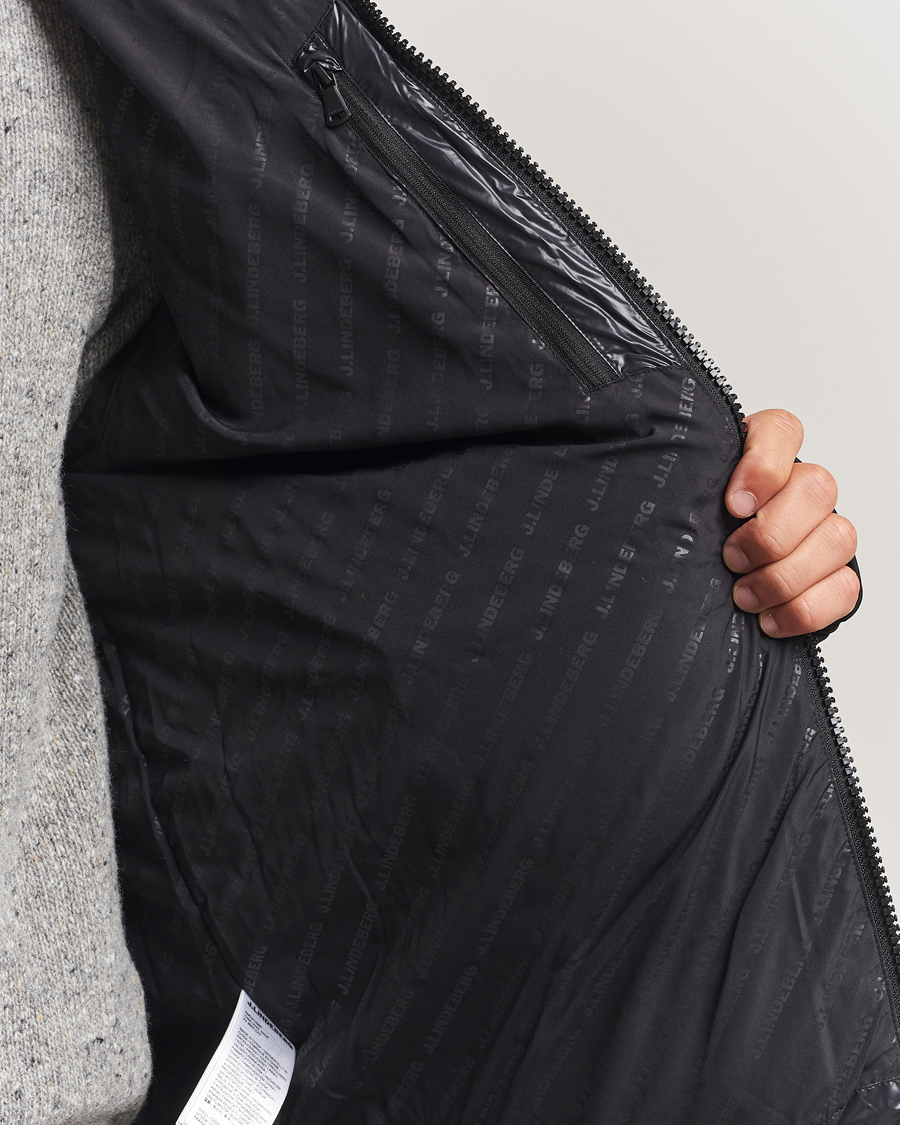 Hombres | Abrigos y chaquetas | J.Lindeberg | Creek Down Hooded Jacket Black