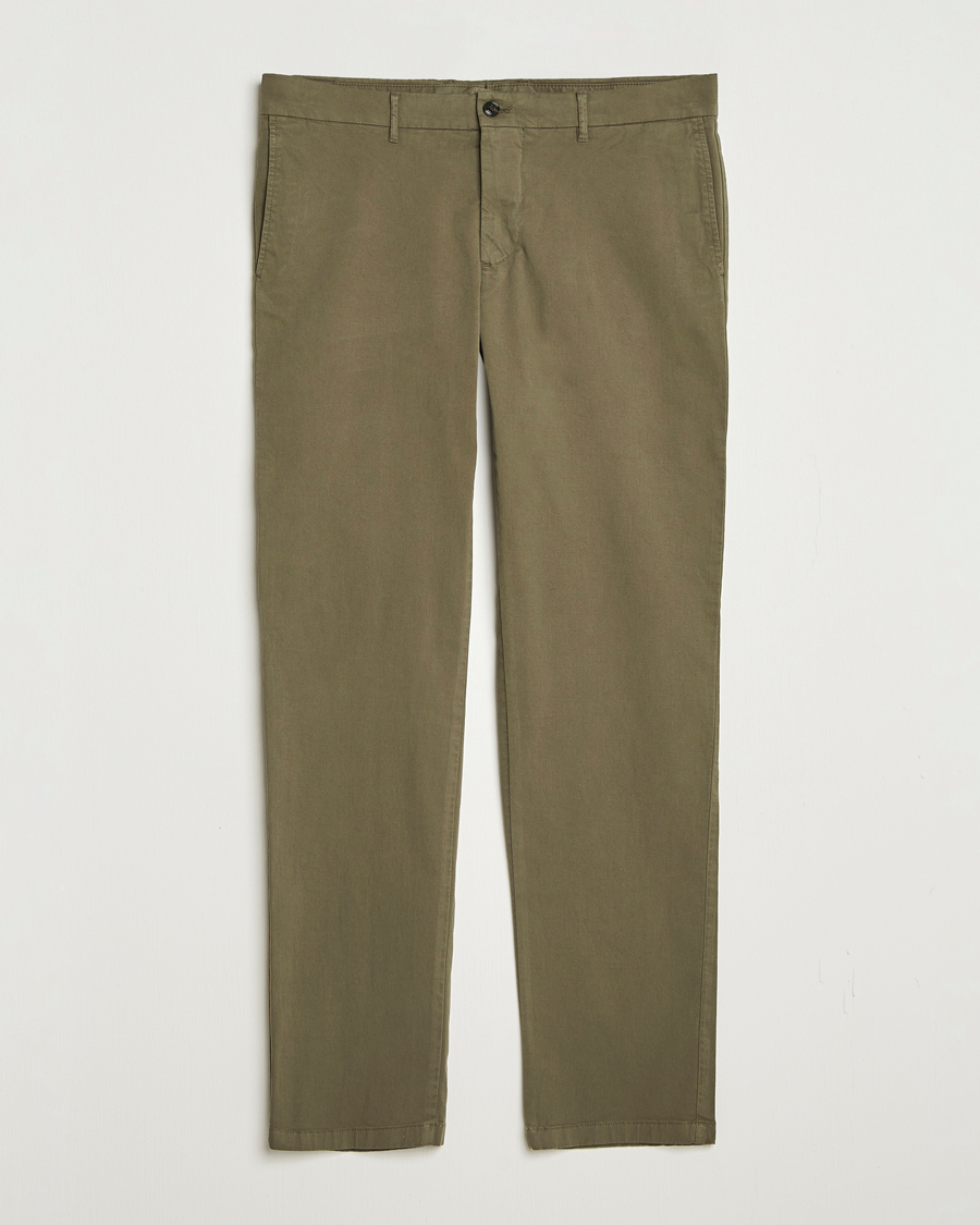 Hombres | Pantalones | J.Lindeberg | Ched Cotton Stretch Chinos Forest Green