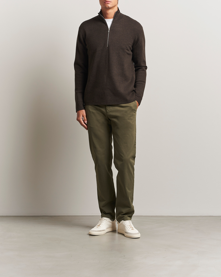 Hombres | Pantalones | J.Lindeberg | Ched Cotton Stretch Chinos Forest Green
