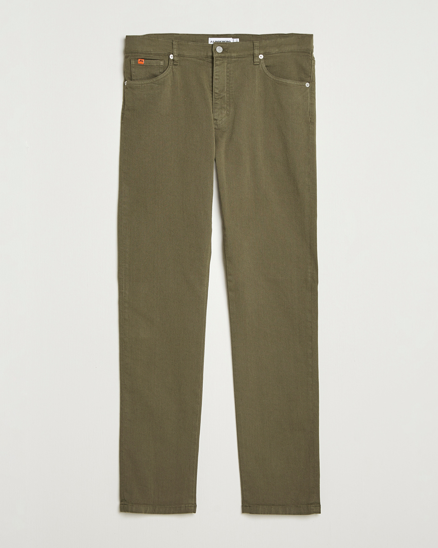 Hombres | Pantalones | J.Lindeberg | Jax Left Hand Twill Jeans Forest Green