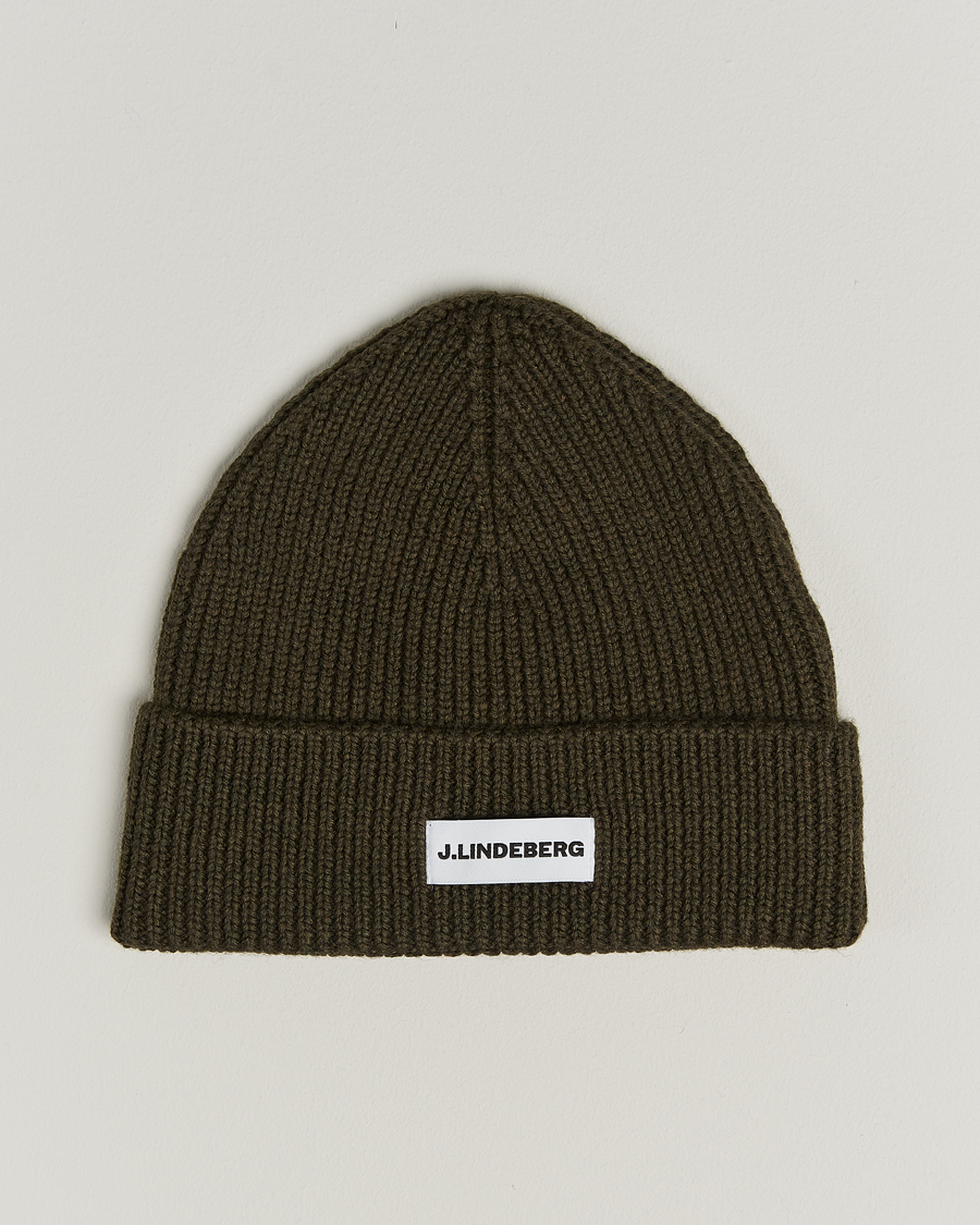 Hombres | Gorros | J.Lindeberg | Juan Merino Beanie Forest Green