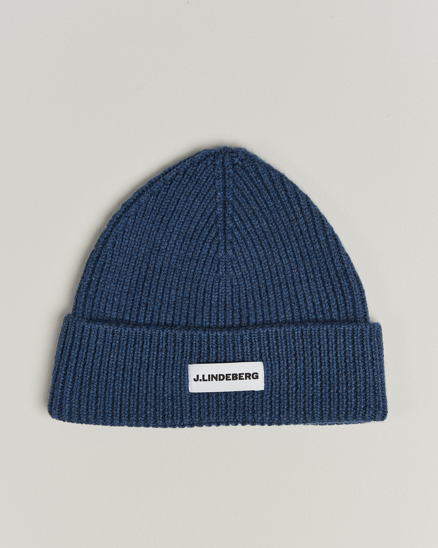 Hombres | Gorros | J.Lindeberg | Juan Merino Beanie Vintage Indigo
