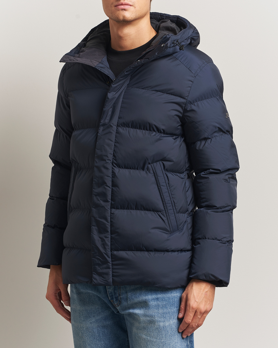 Hombres | Abrigos y chaquetas | J.Lindeberg | Padded Hooded Jacket Navy