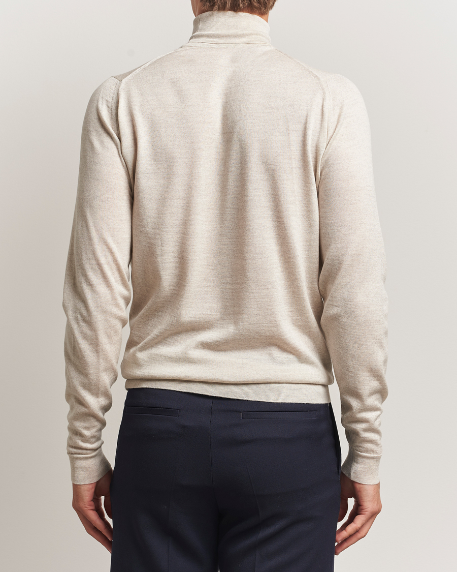 Hombres | Jerséis y prendas de punto | John Smedley | Cherwell Extra Fine Merino Rollneck Grey Fleece