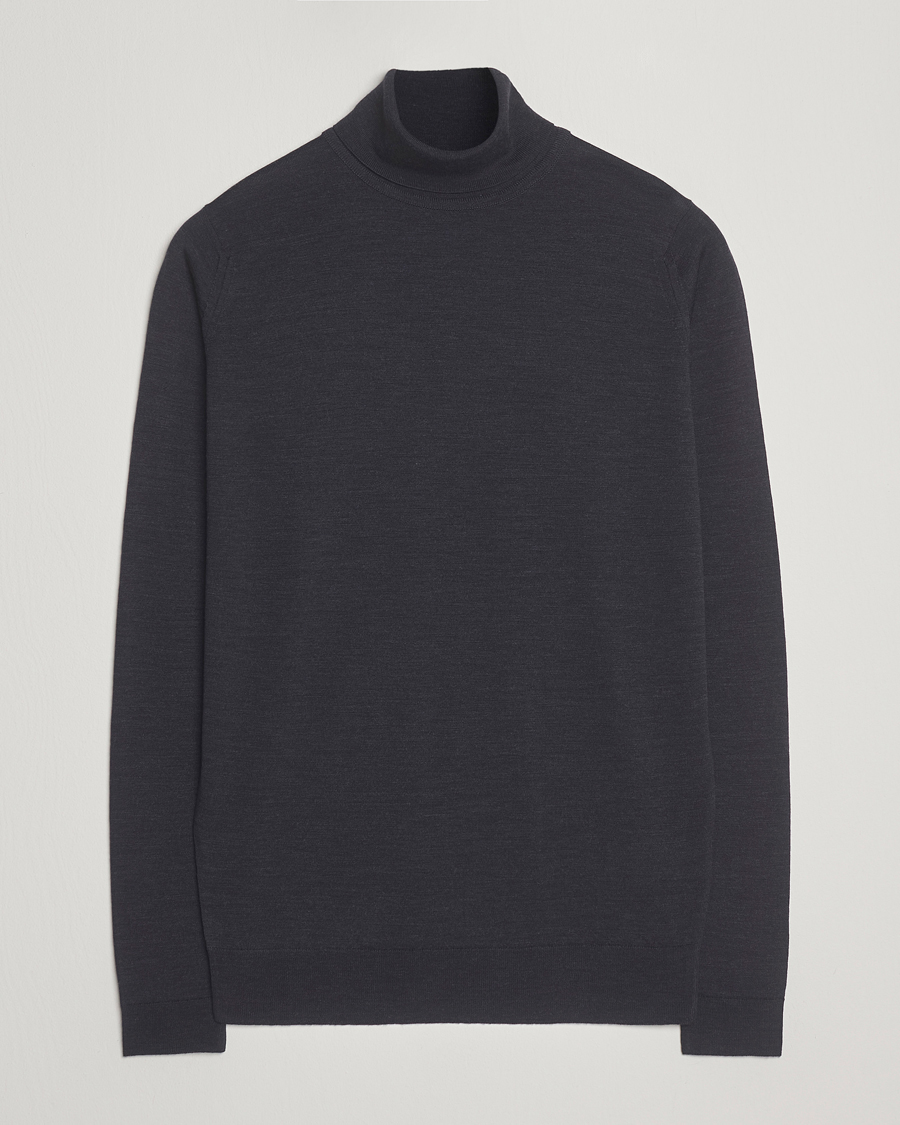 Hombres | Jerséis y prendas de punto | John Smedley | Cherwell Extra Fine Merino Rollneck Hepburn Smoke